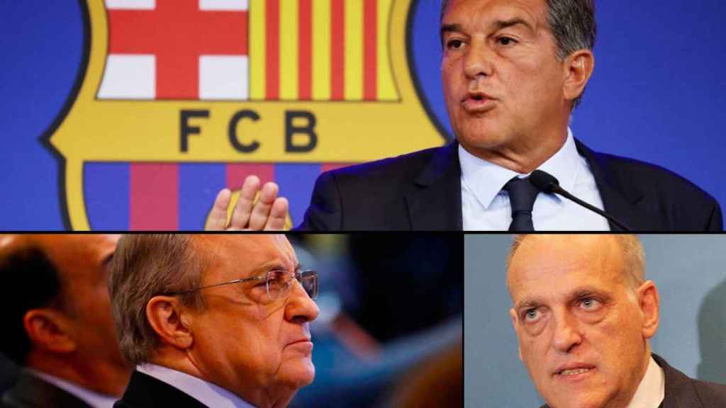 Joan Laporta juega a dos bandas con Florentino y Tebas / CULEMANIA