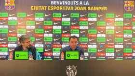 Xavi Hernández, durante la rueda de prensa del Barça-Getafe / CULEMANÍA