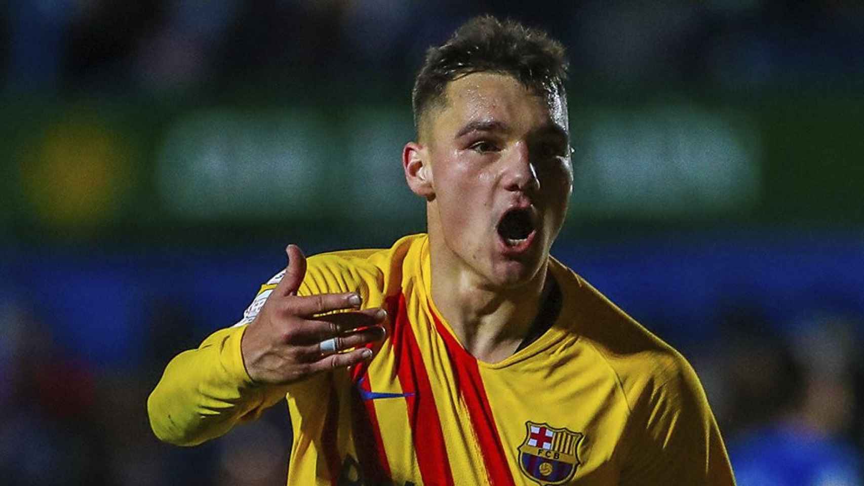 Ferran Jutglà, autor del segundo del Barça contra el Linares / FCB