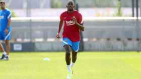 Dembelé entrenando con el Barça / FC Barcelona