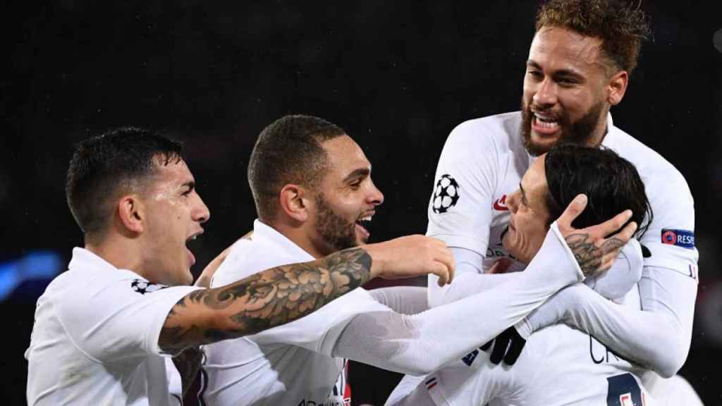 Paredes, Kurzawa, Neymar y Cavani con el PSG / EFE