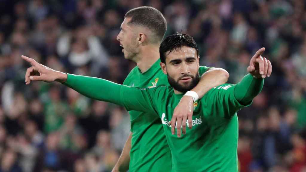 Nabil Fekir celebrando el gol contra el Barça / EFE