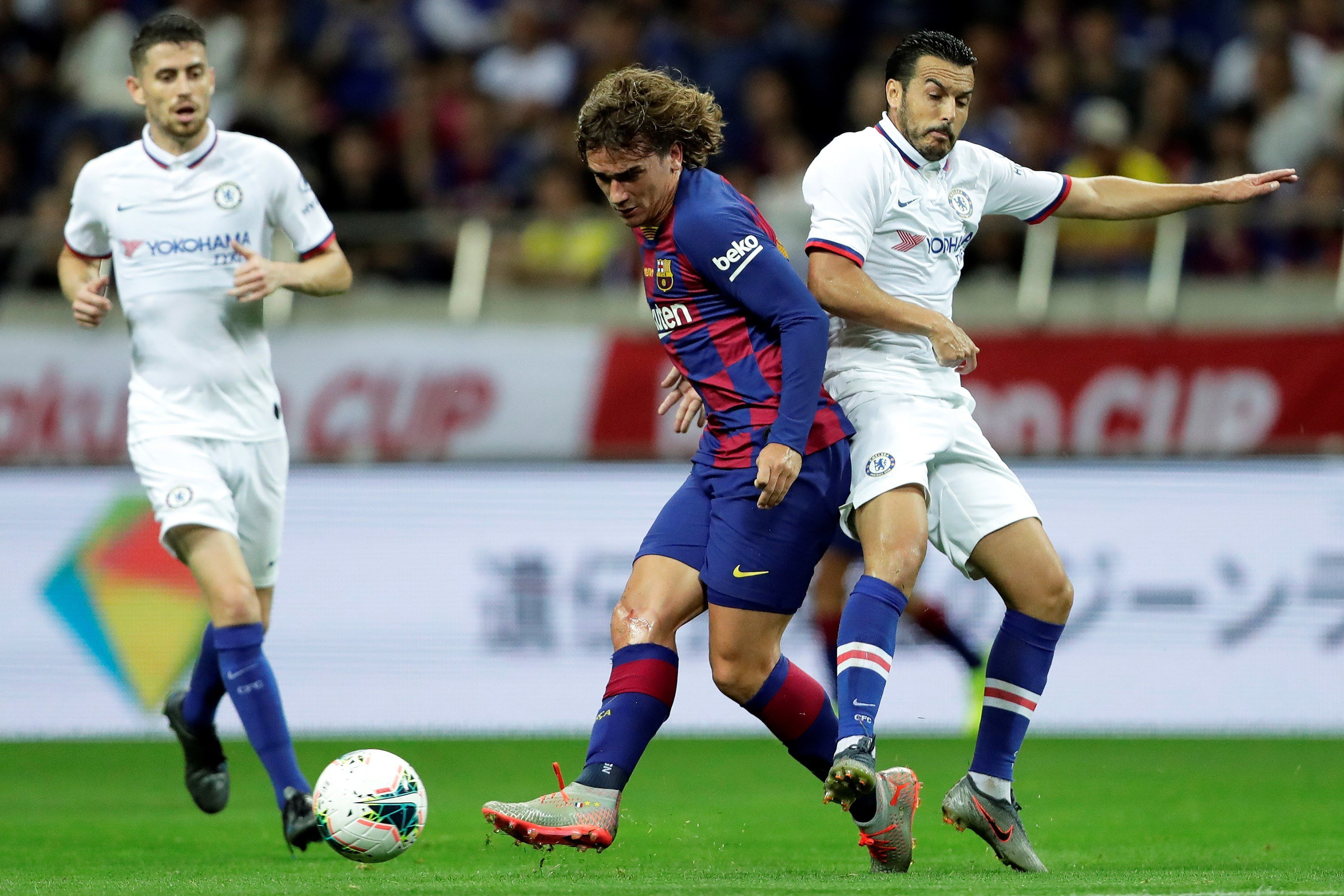 Antoine Griezmann en su debut como jugador del Barça / EFE