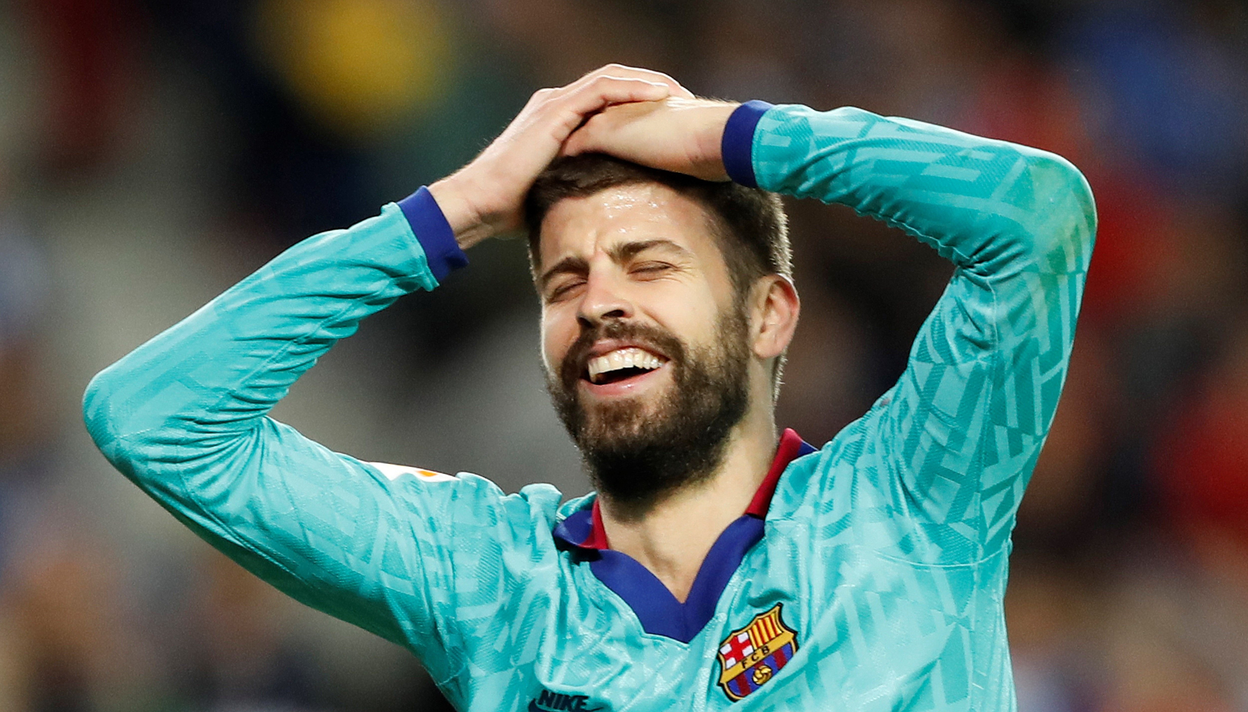 Gerard Piqué en el partido del Barça ante la Real Sociedad / EFE