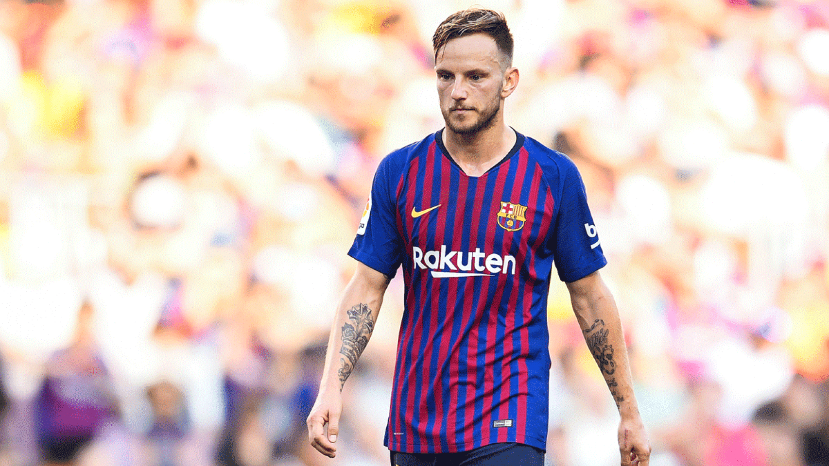 Ivan Rakitic en un partido en el Camp Nou / EFE