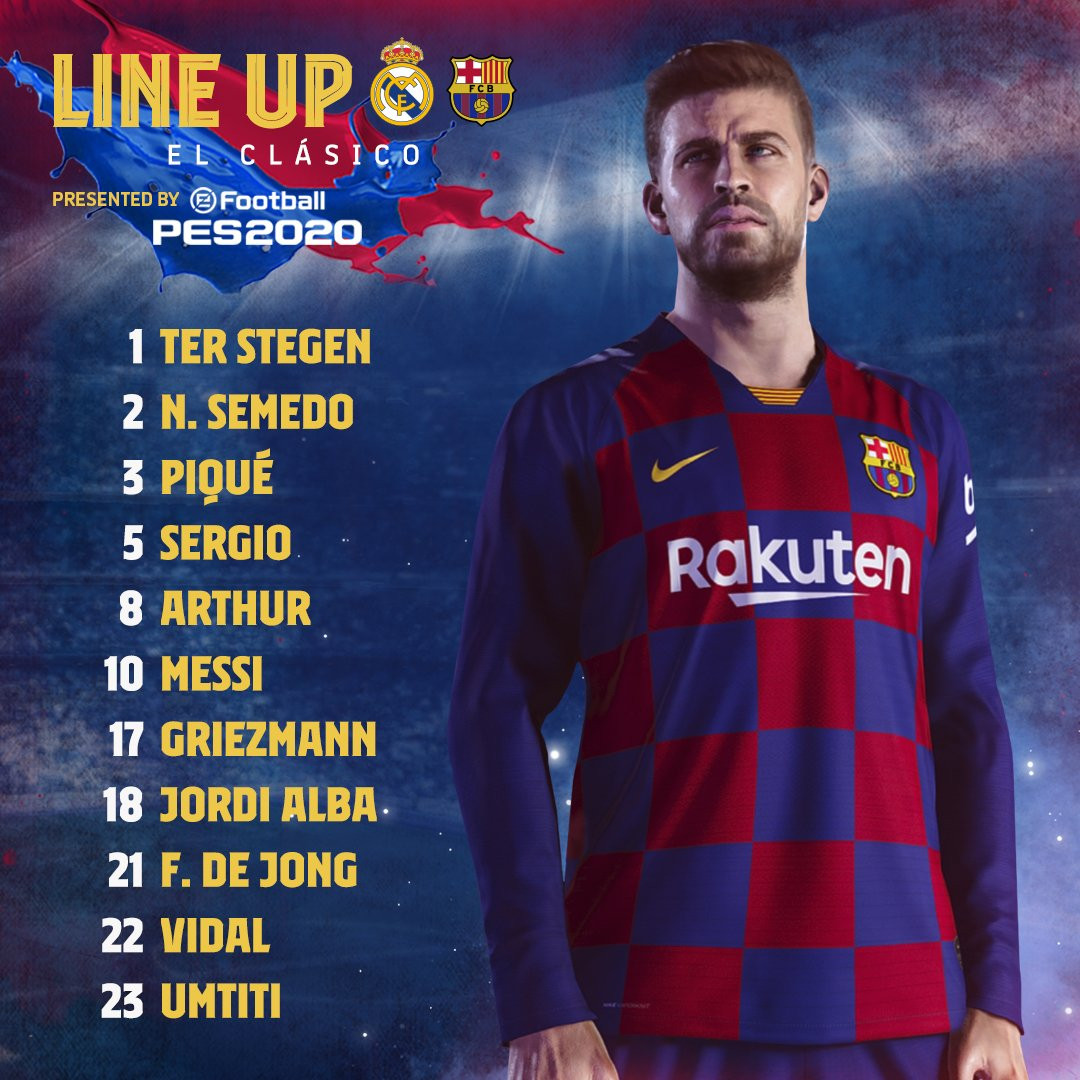 Once del Barça para el clásico / FC Barcelona