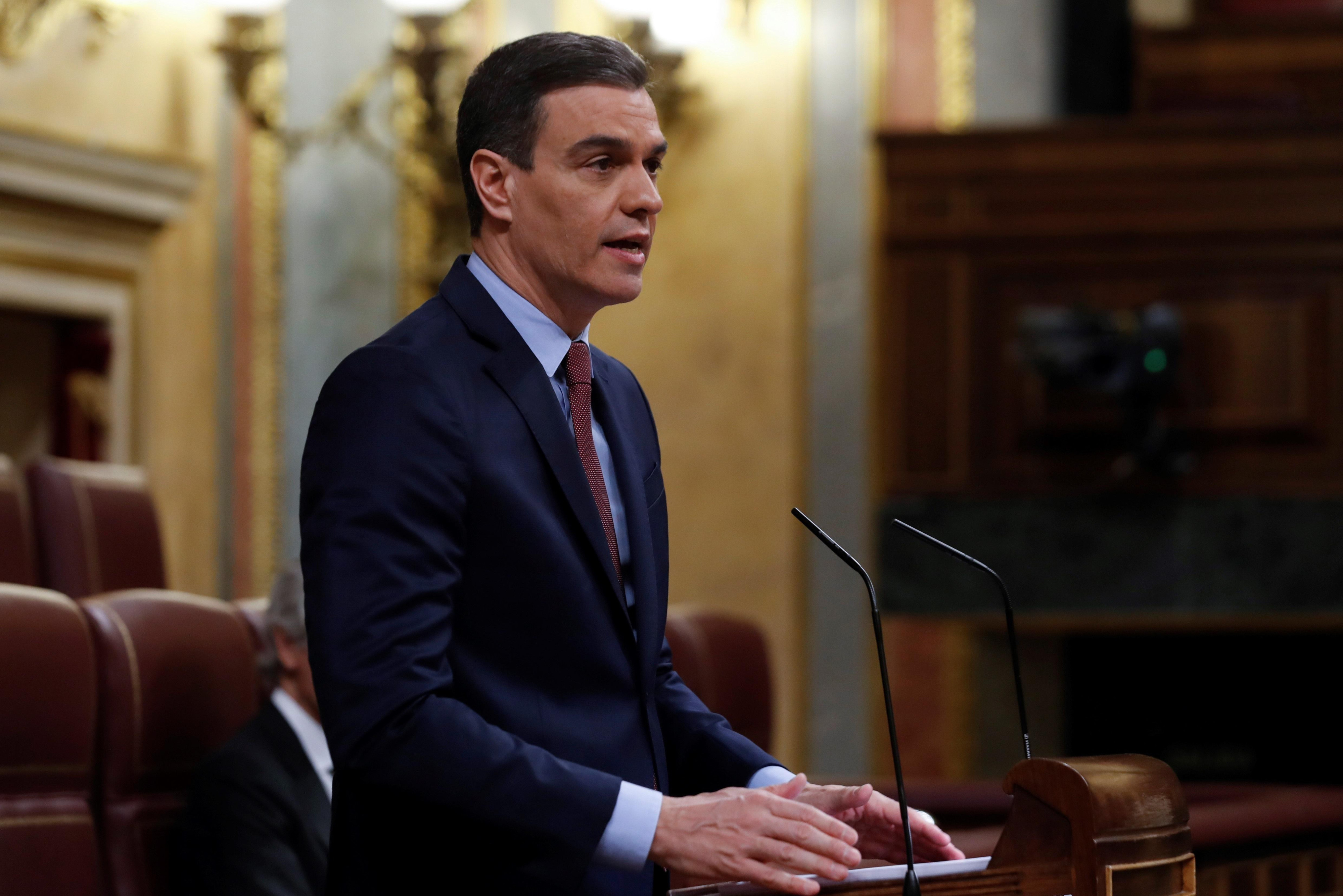 El presidente Pedro Sánchez, en el Congreso, en la petición de la prórroga del estado de alarma / EP