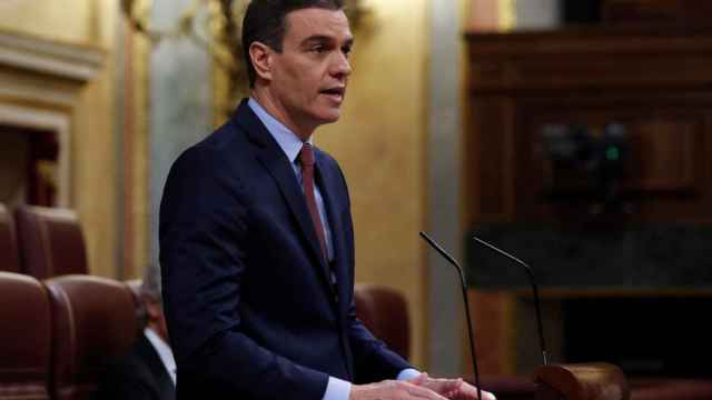 El presidente Pedro Sánchez, en el Congreso, en la petición de la prórroga del estado de alarma / EP