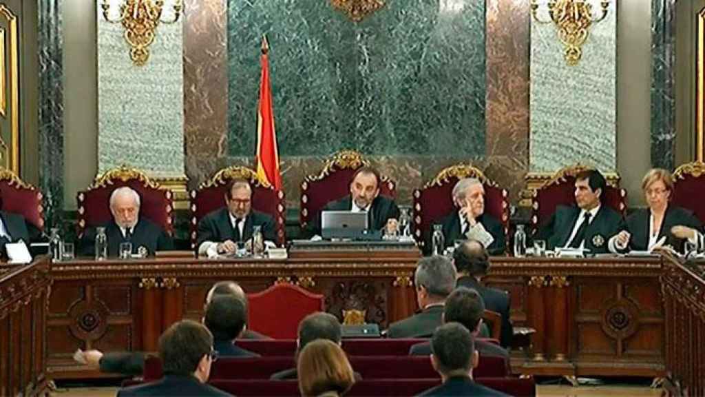 Imagen de la sala del juicio del 'procés' en el Tribunal Supremo / CG