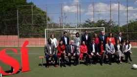 Pedro Sánchez presentó a su equipo de presidenciables inspirándose en el Barça.