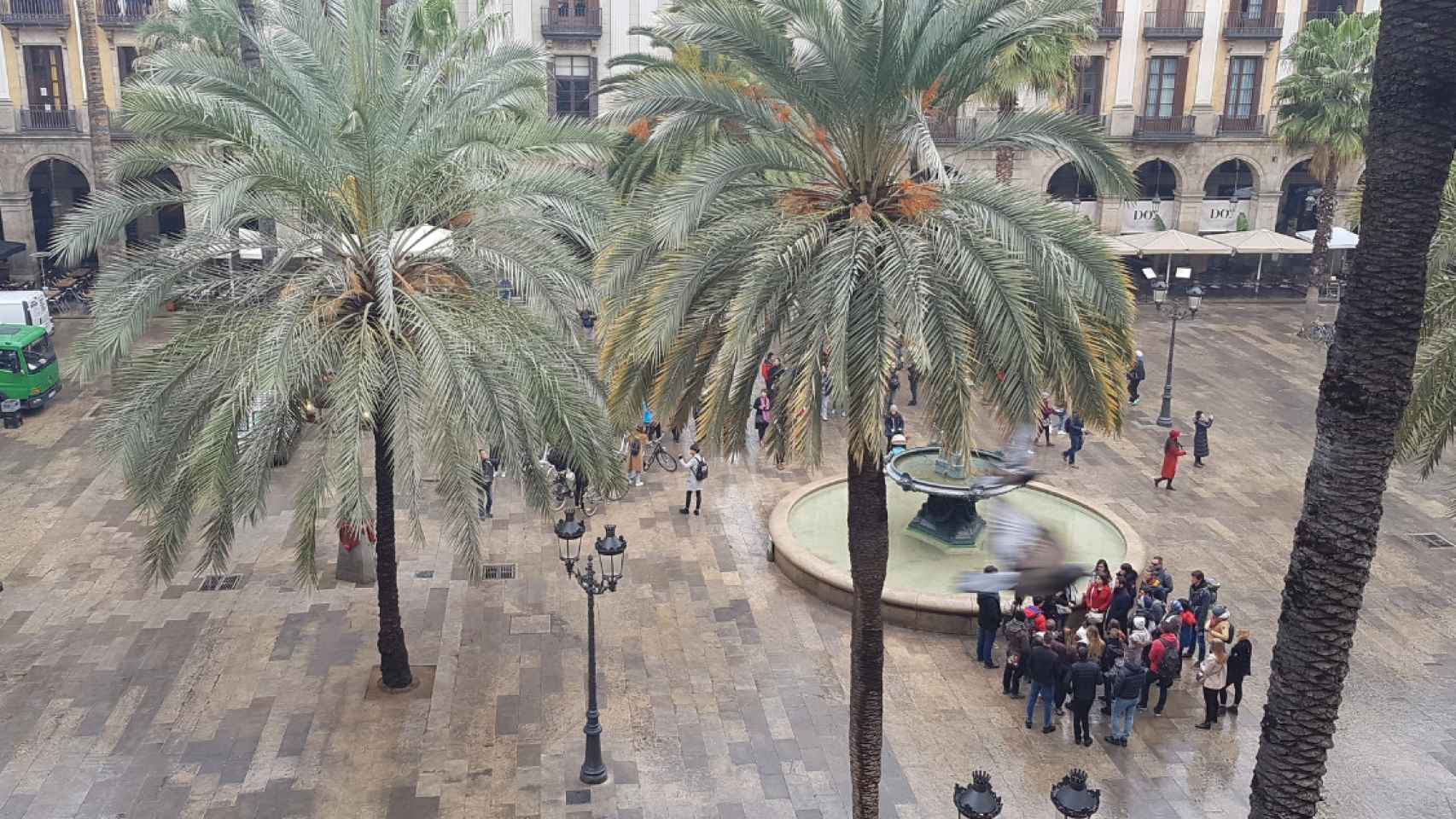 Plaza Reial de Barcelona, en la que se cometió una agresión sexual durante la madrugada de este sábado / EUROPA PRESS