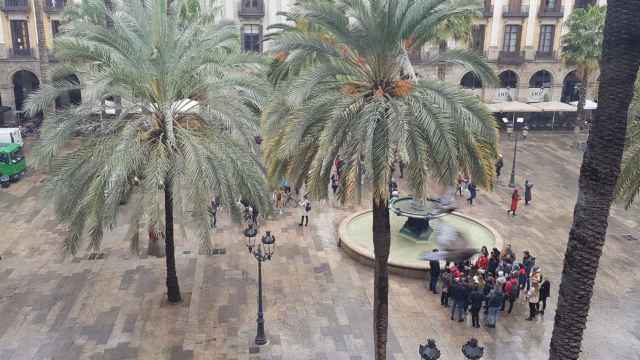 Plaza Reial de Barcelona, en la que se cometió una agresión sexual durante la madrugada de este sábado / EUROPA PRESS
