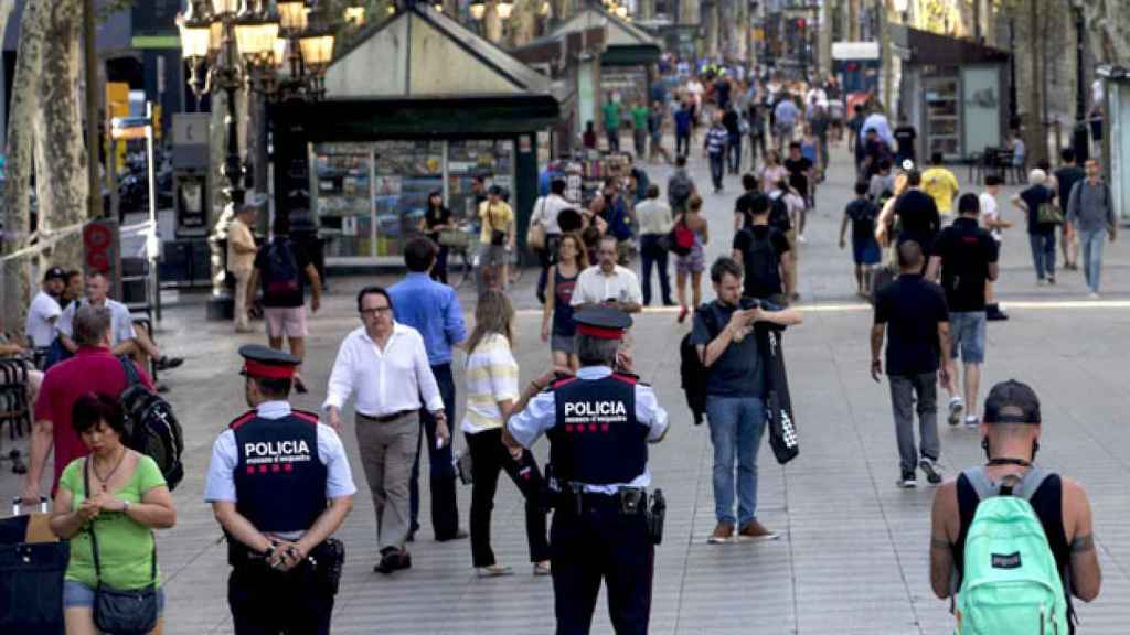 Imagen de Las Ramblas este sábado / EFE