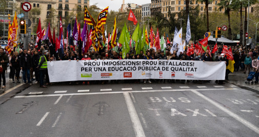 Manifestación de profesores en Cataluña / LUIS MIGUEL AÑÓN (CG)