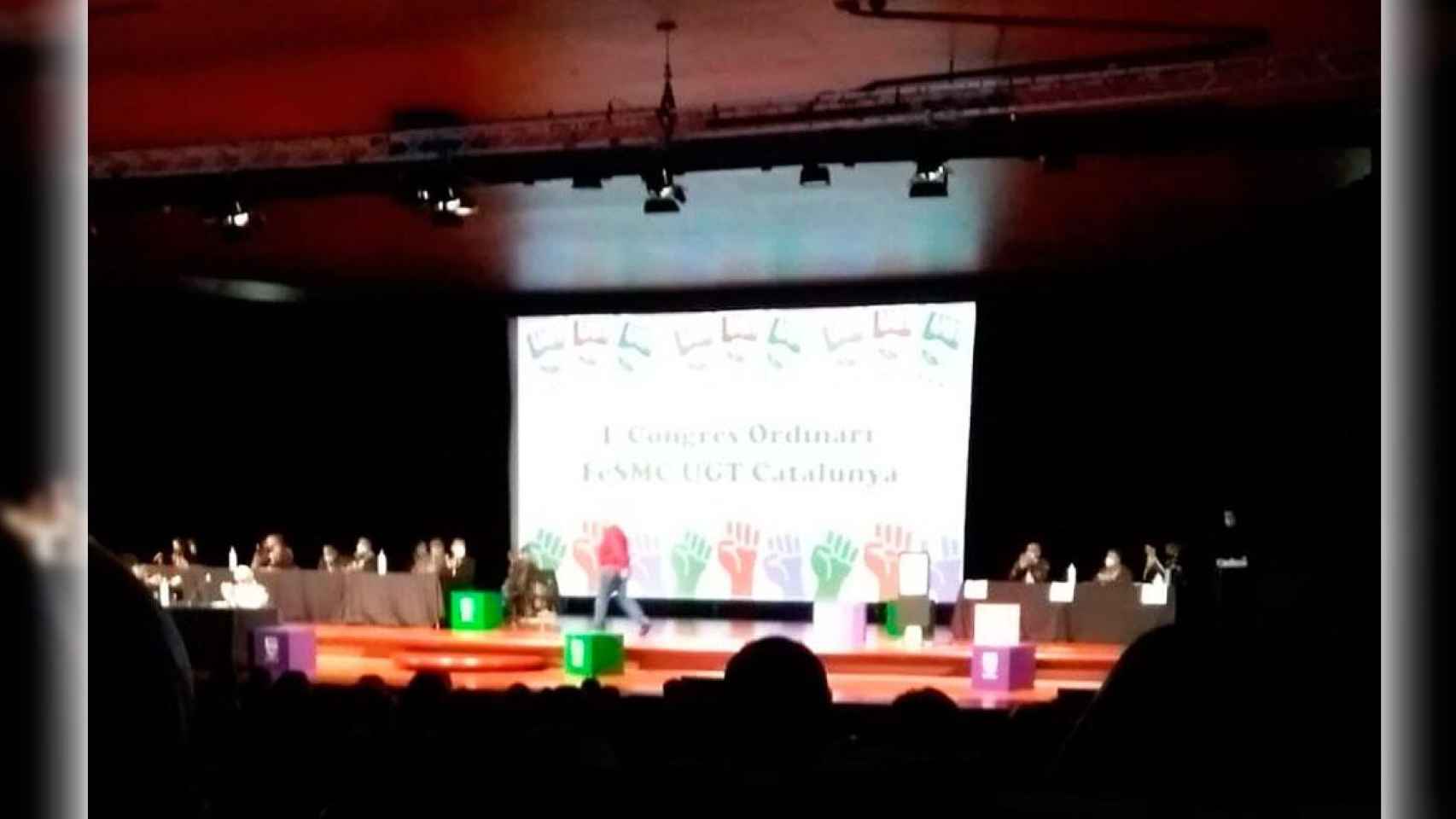 Imagen del I Congreso de la FeSMC de UGT de Cataluña, que ha terminado con agresiones / CG