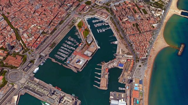 Imagen aérea del Port Vell de Barcelona / CG