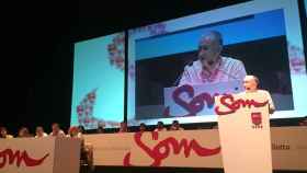 Pepe Álvarez en su intervención en el congreso de UGT de Cataluña.