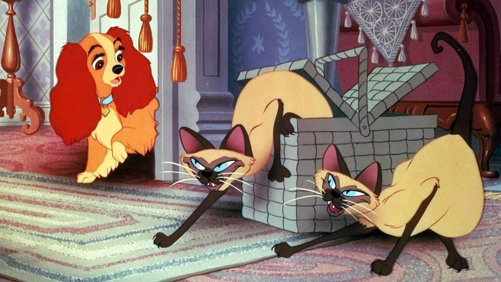 Los gatos siameses de 'La dama y el vagabundo', ejemplo de racismo / DISNEY