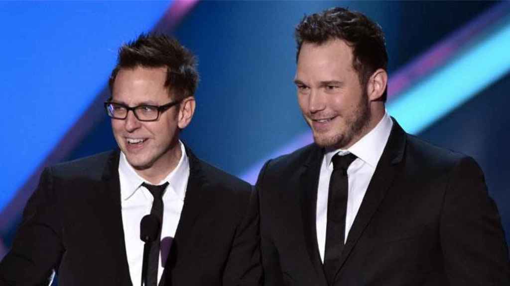 El director al que Diseny ha despedido, James Gunn, junto al actor de 'Guardianes de la Galaxia', Chris Pratt / DISNEY