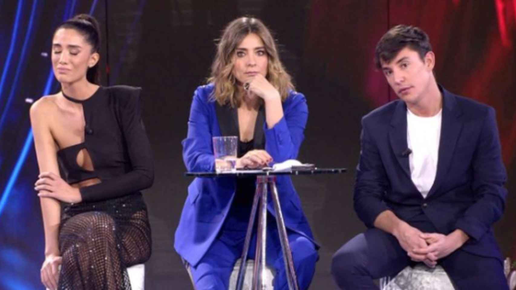 Claudia y Javi en el debate de 'La isla de las tentaciones' / MEDIASET