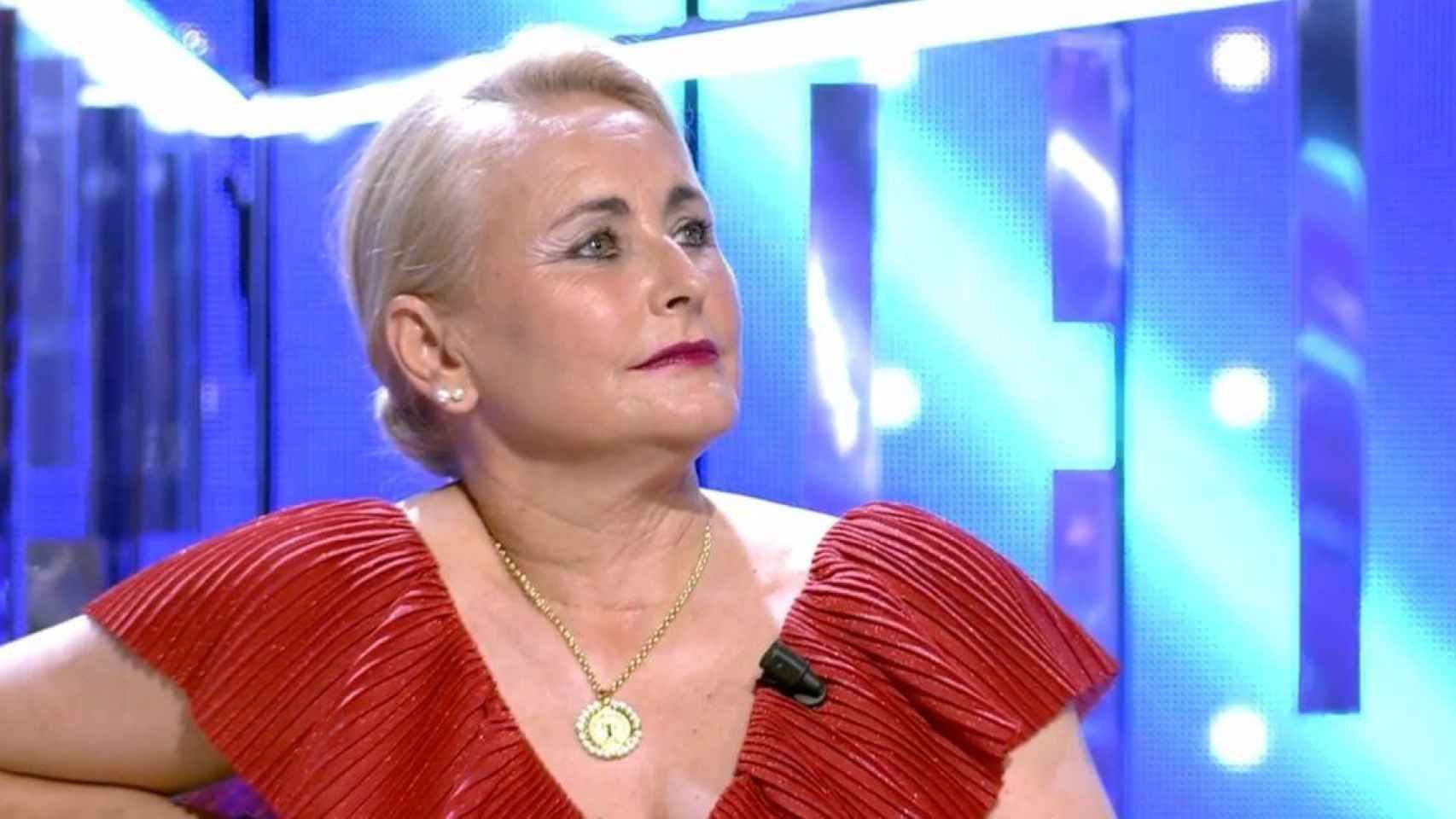 Lucía Pariente en el plató de 'Secret Story' / MEDIASET