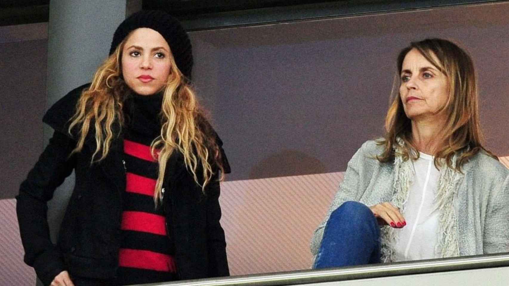 Shakira durante el partido de final de la Copa del Rey