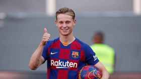 Frenkie de Jong en su presentación como futbolista del FC Barcelona / EFE