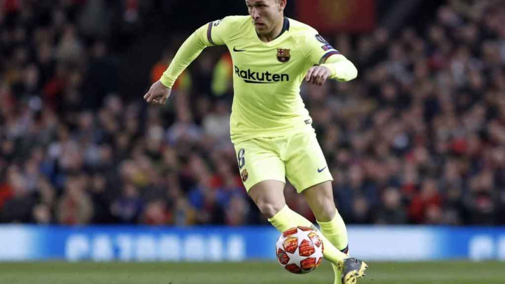 Una foto de Arthur Melo durante el Manchester United - Barça / FCB