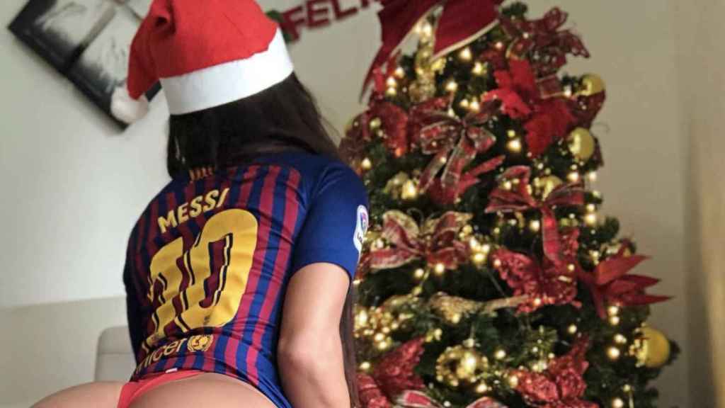 Una foto de Suzy Cortez con la camiseta del Barça / INSTAGRAM