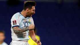 Messi marca con Argentina ante Ecuador / EFE