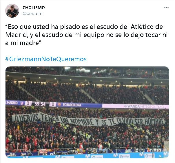 Etiqueta de #GriezmannNoTeQueremos 1