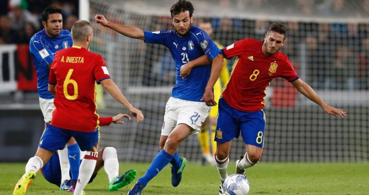 España, en un partido ante Italia | EFE