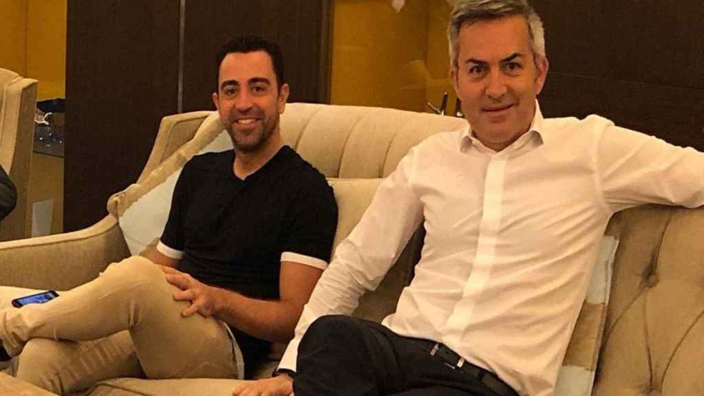 Victor Font, junto a Xavi Hernández / REDES