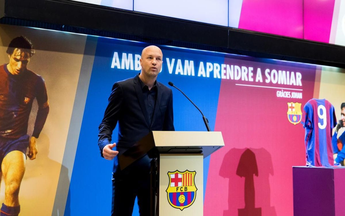 Jordi Cruyff en una comparecencia pública / FC Barcelona