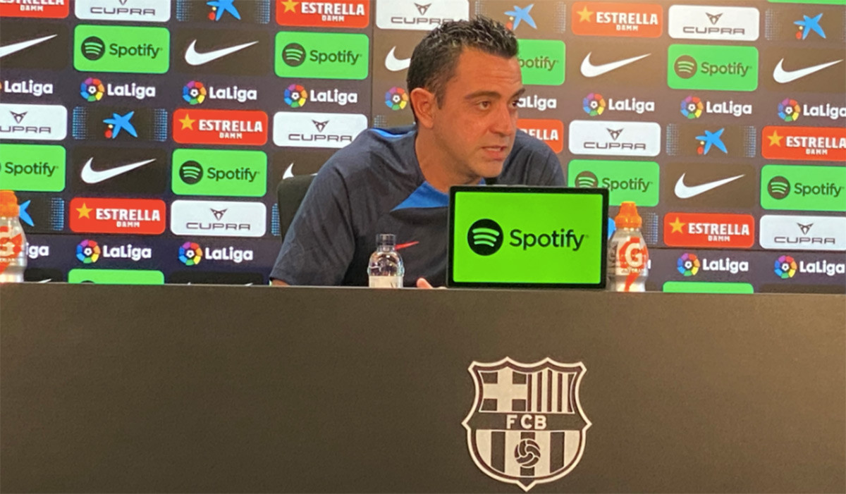 Xavi Hernández, en rueda de prensa / CULEMANÍA