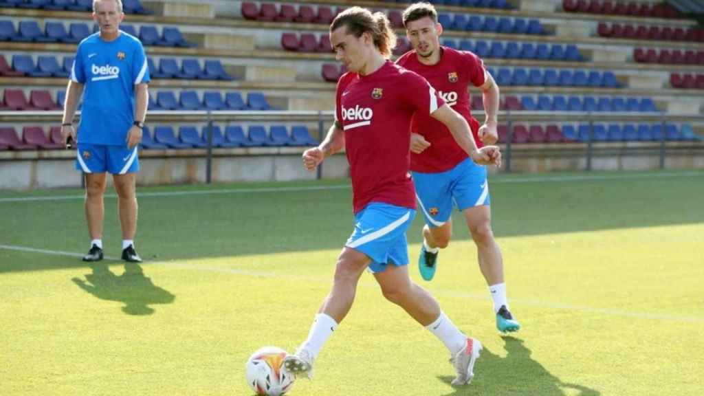 Griezmann entrenando con el Barça / FC Barcelona