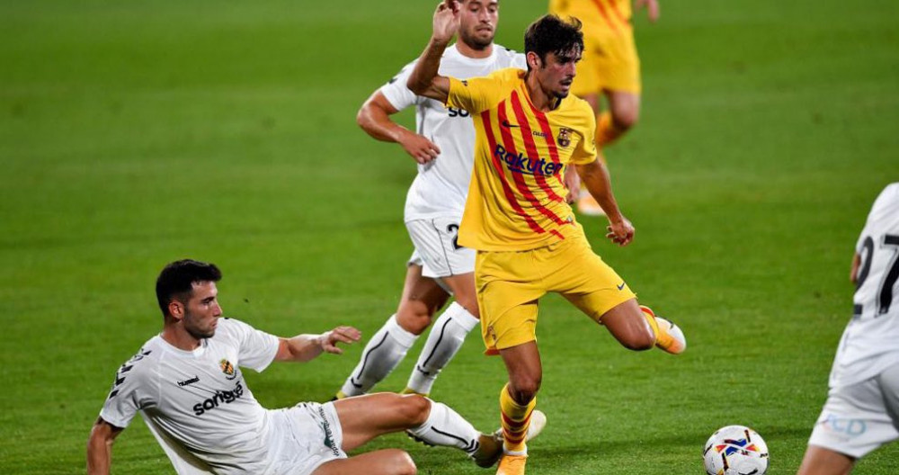 Francisco Trincao en su debut con el Barça contra el Nàstic / Redes