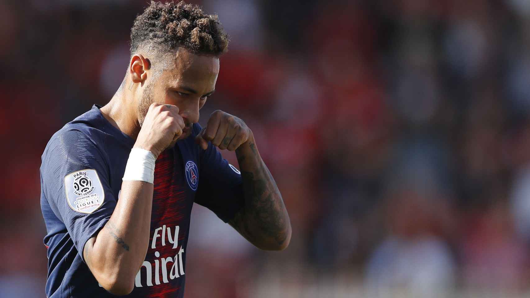 Neymar en un partido del París Saint Germain / EFE