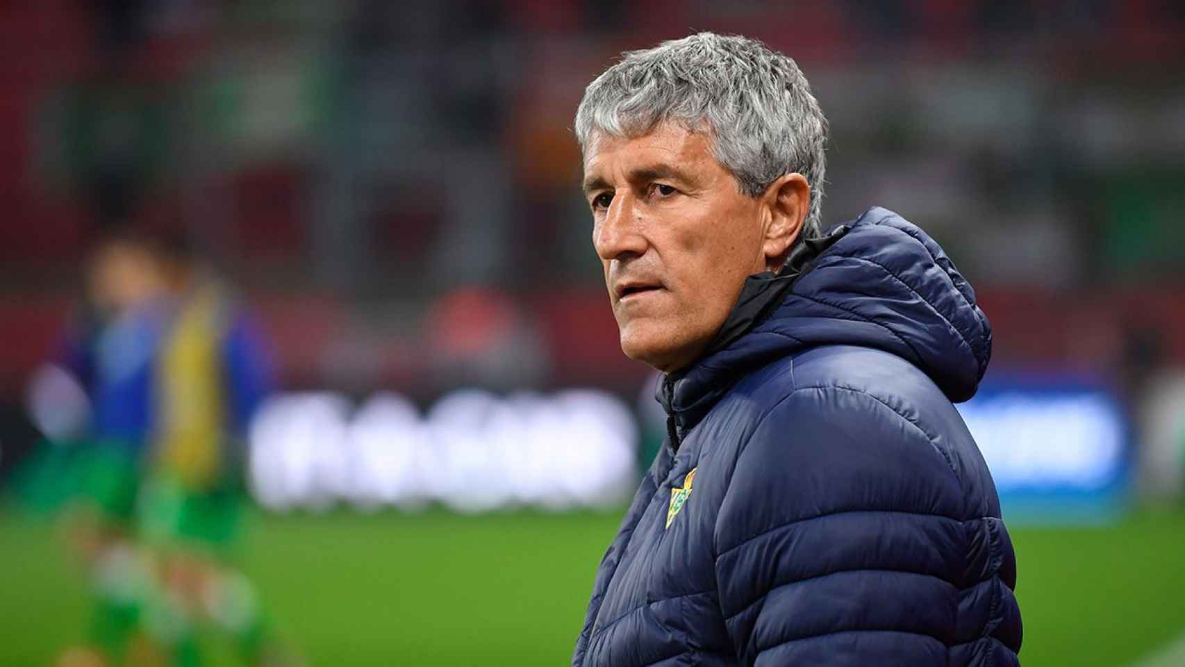 Quique Setién durante un partido con el Betis / EFE