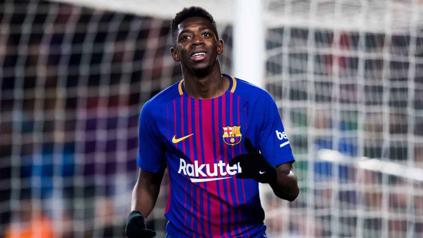 Ousmane Dembelé celebrando un gol con el Barça / EFE