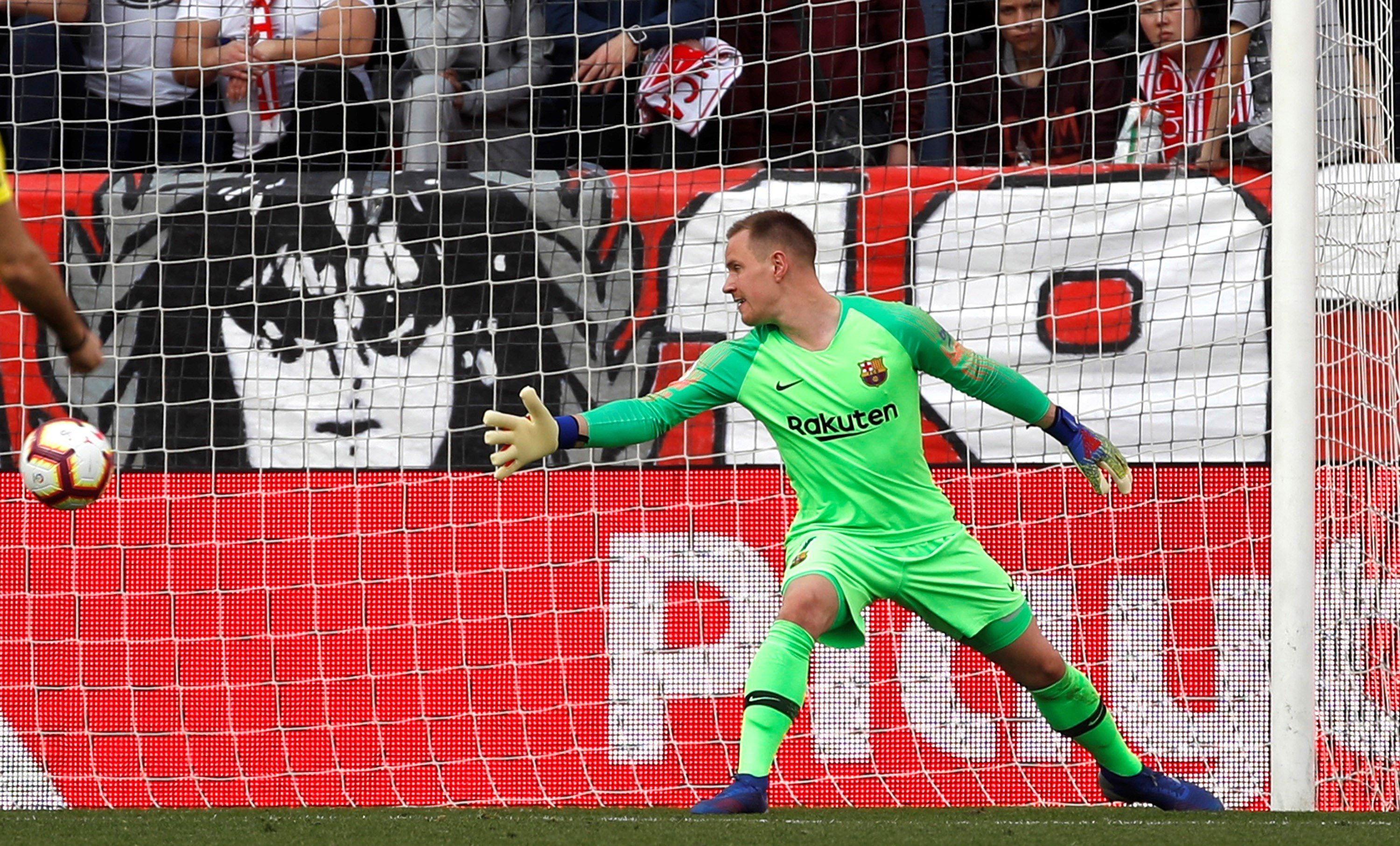 Ter Stegen no pudo hacer nada para evitar el segundo gol / EFE