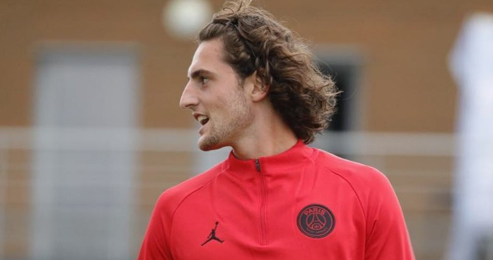 Adrien Rabiot durante un entrenamiento del PSG / INSTAGRAM