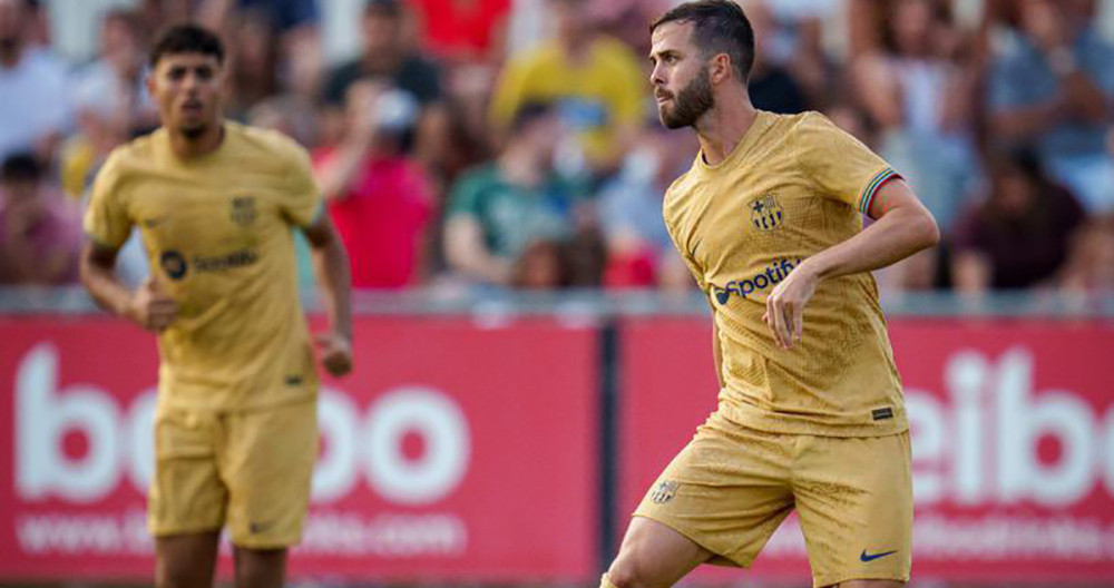 Miralem Pjanic, durante el partido de pretemporada contra la Juventus / Twitter