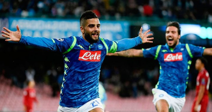 Insigne celebrando un gol contra el Liverpool / EFE