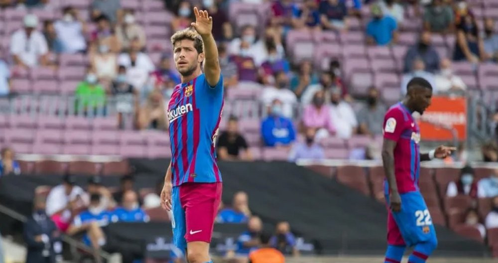 Sergi Roberto, en el partido contra el Getafe CF / FCB