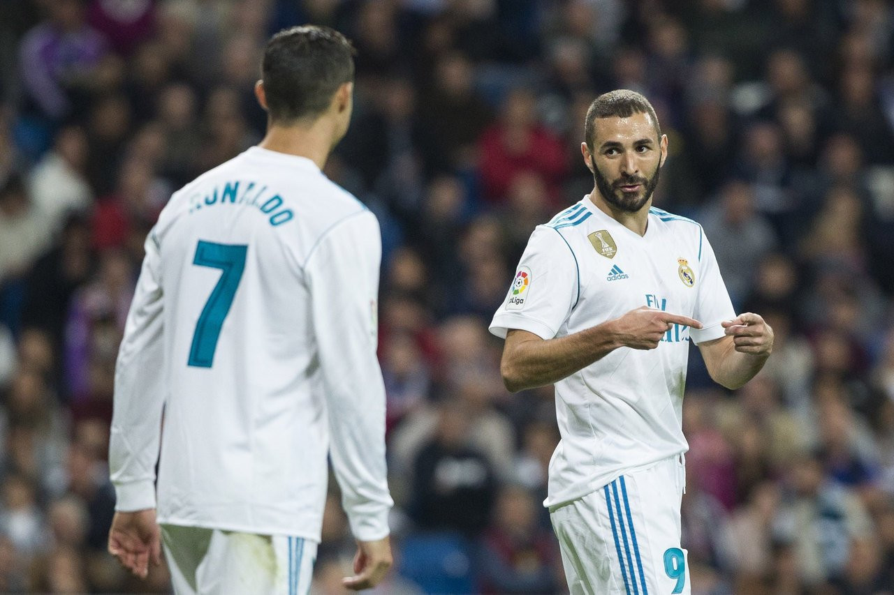 Benzema con Cristiano Ronaldo / EFE