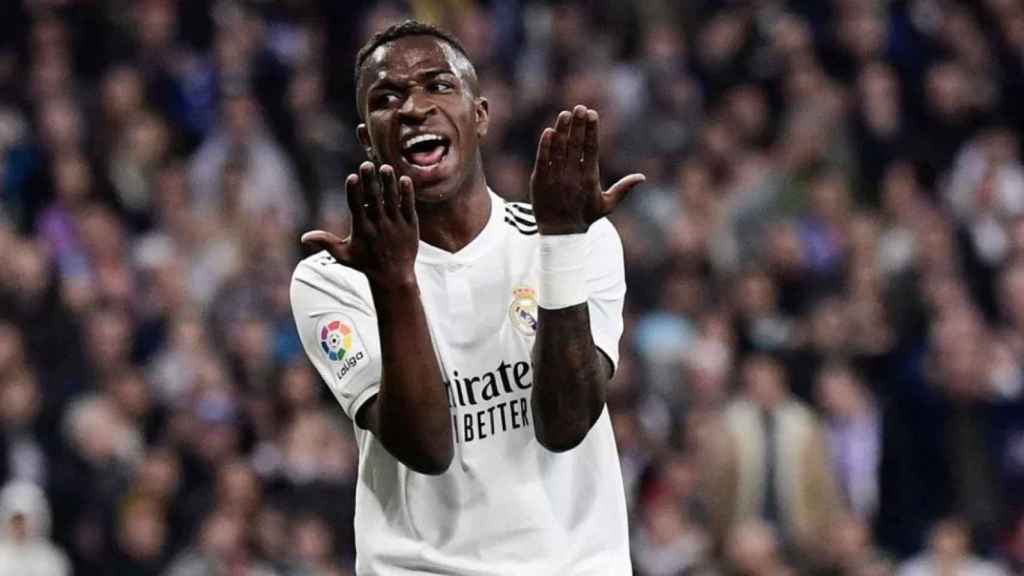 Una foto de Vinicius Jr. durante un partido con el Real Madrid / Twitter