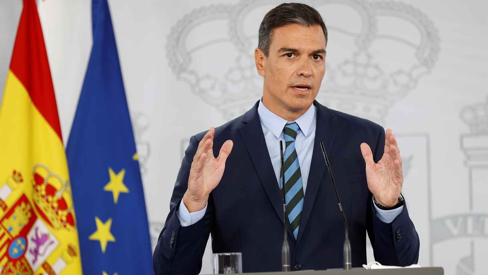 El presidente del Gobierno, Pedro Sánchez, en La Moncloa / EFE