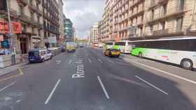 Imagen de la ronda Universitat de Barcelona / GOOGLE STREET VIEW