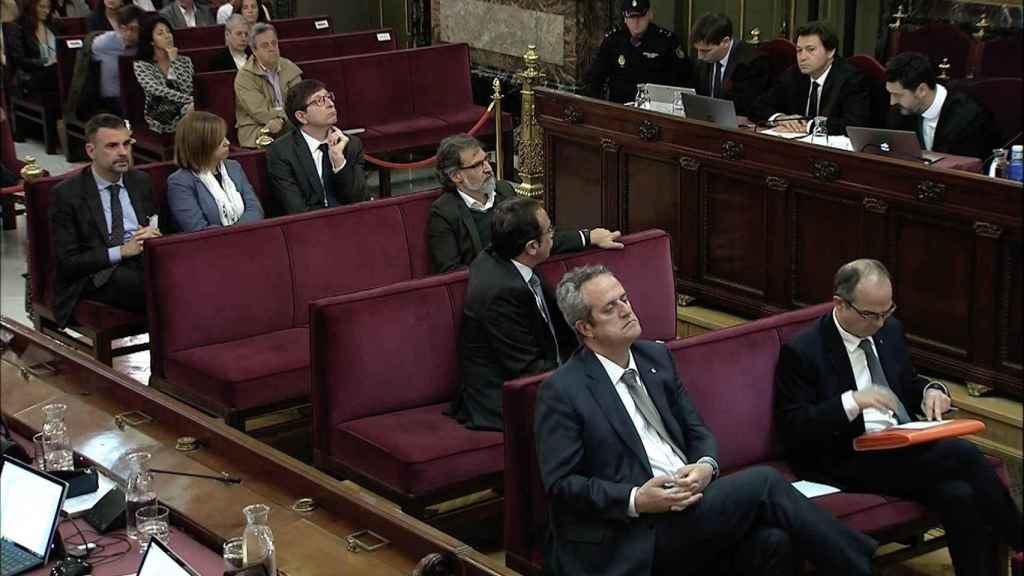 Políticos procesados y presos por el 'procés', en el banquillo de los acusados del Tribunal Supremo / EFE